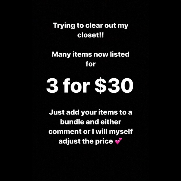 Tops - Closet Clearout 3 for $30 sale!!
